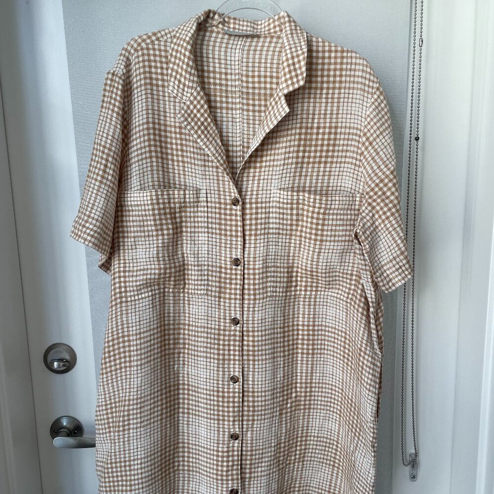 Everlane Linen Shirt Dress - Size XL